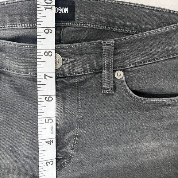 Hudson Krista Ankle Skinny Jeans Solid Gray Size 27 - Picture 12 of 12